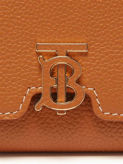 burberry 鈔票夾|Burberry經典TB焦糖色皮革短夾 / 本月「一粒萬倍日」入手開運錢 .